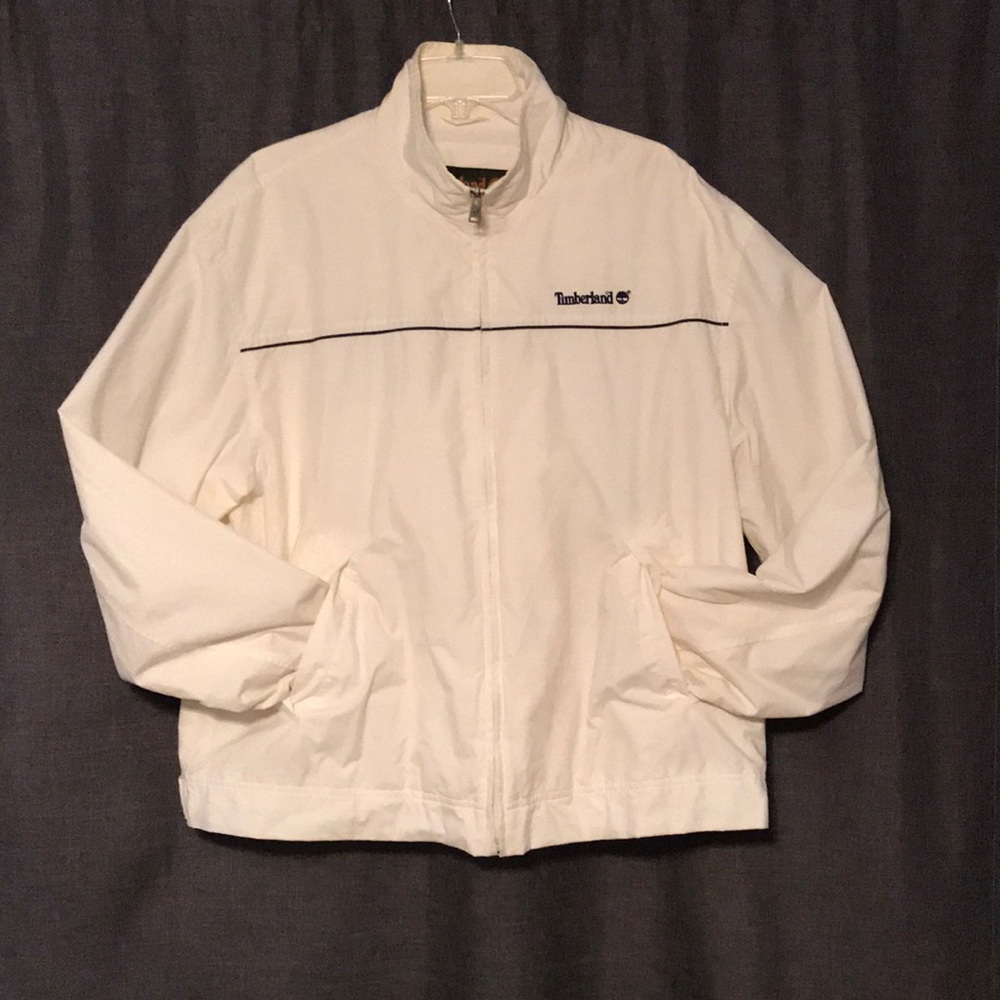 Vintage white Timberland Windbreaker